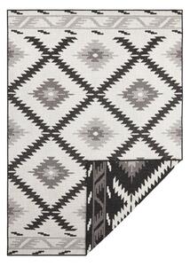 Malibu fekete-krémszínű kültéri szőnyeg, 80 x 150 cm - NORTHRUGS
