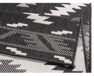 Malibu fekete-krémszínű kültéri szőnyeg, 170 x 120 cm - NORTHRUGS