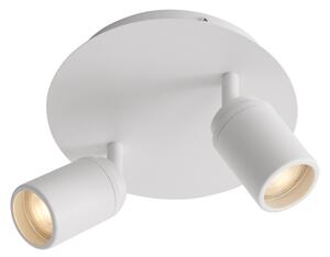 Modern fürdőszobai spotlámpa fehér 2-lámpás IP44 - Ducha