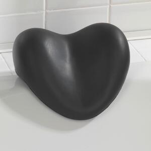 Bath Pillow Black fekete nyakpárna fürdőkádba, 25 x 11 cm - Wenko