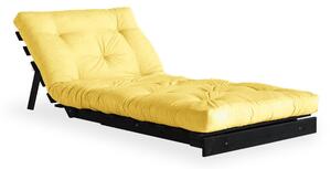 Roots Black/Yellow sárga kinyitható fotel - Karup Design