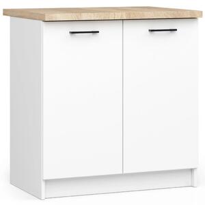 Alsó konyhaszekrény 80 cm VERMINA - fehér
