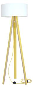 Wanda sárga állólámpa, fehér búrával és sárga kábellel - Ragaba