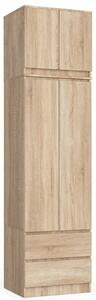Gardróbszekrény bővíthető 60 cm WREN - sonoma tölgy