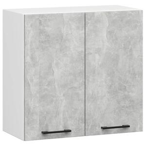 Fali konyhaszekrény 60 cm VERMINA - fehér / beton
