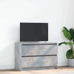 Betonszürke szerelt fa TV-szekrény 80x35x54 cm