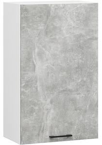 Felső konyhaszekrény 50 cm VERMINA - fehér / beton