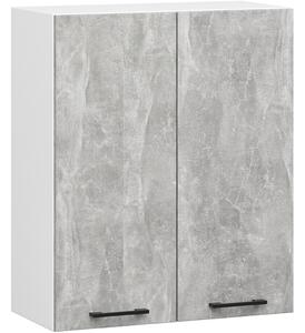 Felső konyhaszekrény 60 cm VERMINA - fehér / beton