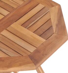 VidaXL tömör tíkfa összecsukható kerti asztal 45 x 45 x 45 cm