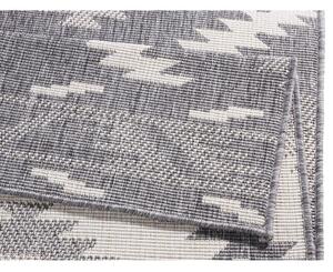 Malibu szürke-krémszínű kültéri szőnyeg, 80 x 250 cm - NORTHRUGS
