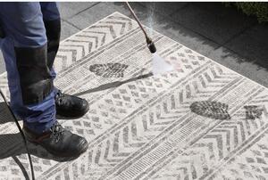 Biri szürke-krémszínű kültéri szőnyeg, 200 x 290 cm - NORTHRUGS