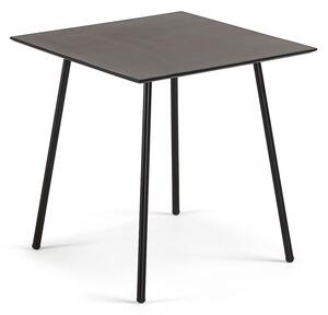 Ulrich fekete asztal, 75 x 75 cm - Kave Home