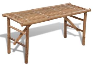 Összecsukható bambusz kerti pad 118 cm