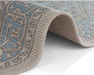 Anjara kék-bézs kültéri szőnyeg, 140 x 200 cm - NORTHRUGS