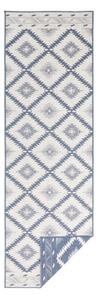 Malibu kék-krémszínű kültéri szőnyeg, 80 x 250 cm - NORTHRUGS