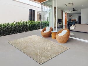 Hibis Leaf bézs kültéri szőnyeg, 135 x 190 cm - Universal