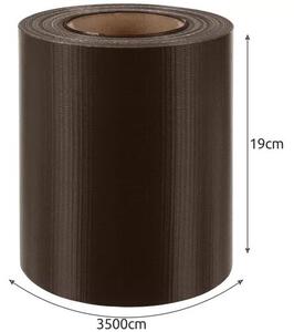 Kerítésszalag 19cmx35m 450g/m2 barna 23702