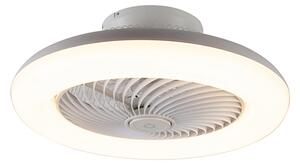 Design mennyezeti ventilátor fehér, LED-del szabályozható - Clima