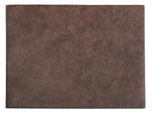 Troja Rectangle sötétbarna műbőr tányéralátét, 33 x 45 cm - ZicZac