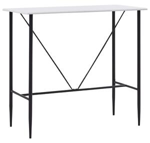 Fehér MDF bárasztal 120 x 60 x 110 cm