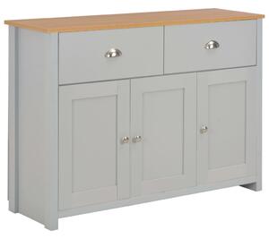 Szürke komód 112 x 35 x 81 cm