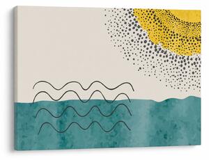 Kép - Absztrakt festmény a strandról N⁰1 (70x50 cm)