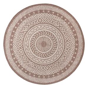 Round barna-bézs kültéri szőnyeg, ø 160 cm - Ragami