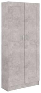 Betonszürke forgácslap könyvszekrény 82,5 x 30,5 x 185,5 cm