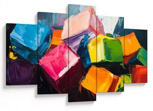 Kép - Színes kockák (150x105 cm)