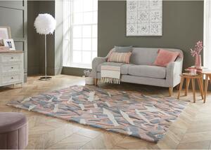 Bark szürke-rózsaszín szőnyeg, 120 x 170 cm - Flair Rugs