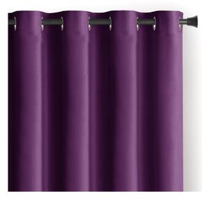 Lila bársony dimout (részleges sötétítő) függöny 140x270 cm Eyelets – Restilo