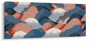 Kép - Japán hullámok (120x50 cm)