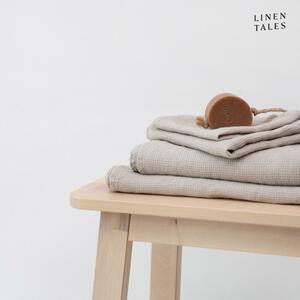 Natúr színű len darázs fürdőlepedő 75x125 cm Natural Fine Waffle – Linen Tales