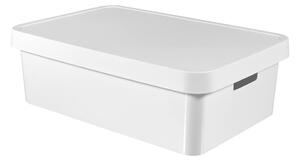 Infinity fehér tárolódoboz fedéllel, 30 l - Curver