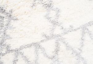 Krémszínű-szürke LUMI shaggy szőnyeg Méret: 140x200 cm