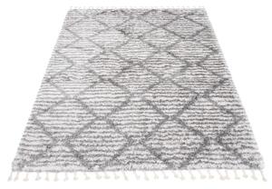 TA Sötétszürke-fehér MARLEY shaggy szőnyeg Méret: 120x170 cm