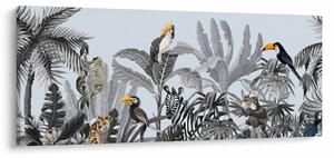 Kép - Illusztrált dzsungel (120x50 cm)