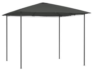 Antracitszürke pavilon 3 x 3 x 2,6 m 160 g/m²
