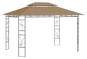 Tópszínű pavilon 4 x 3 x 2,7 m 160 g/m²