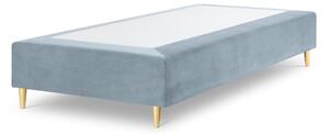 Lia világoskék bársony egyszemélyes ágy, 90 x 200 cm - Cosmopolitan Design