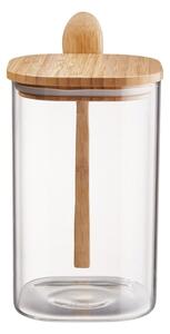 COMPOSITION tárolóedény üveg/bambusz, 1,2 l