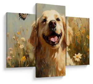 Kép - Boldog kutyus (90x60 cm)