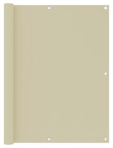 Krémszínű oxford-szövet erkélynapellenző 120 x 300 cm