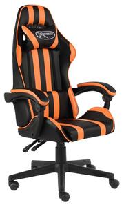 Fekete és narancssárga műbőr versenyszék