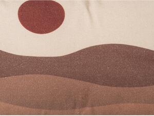 Sand Sunset barna-bézs pamut párna, 50 x 30 cm - PT LIVING