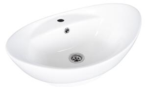 Eros GONDOLA - PULTRA ültethető - Top Counter - porcelán mosdó - 59 x 39 x 21 cm