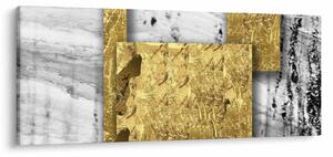 Kép - Arany négyzetek N⁰1 (120x50 cm)