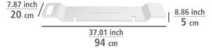 Matera fehér fürdőszobai polc, hosszúság 94 cm - Wenko