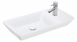 Sanovit - PULTRA ültethető - Top Counter- porcelán mosdó - bal vagy jobb csaplyukas - - 70 x 35 cm