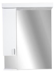 Viva STYLE Tükrös fürdőszobai szekrény LED világítással - BALOS szekrénnyel - 55 x 97 x 17 cm